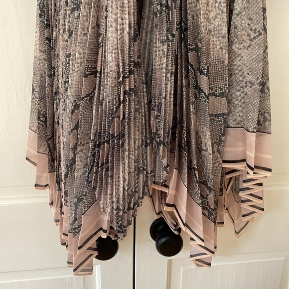 NWT ZIMMERMANN Midi Dress Wedding Cutout Pleated Silk Long Puff Sleeve Size 0 4‎ - Picture 16 of 17